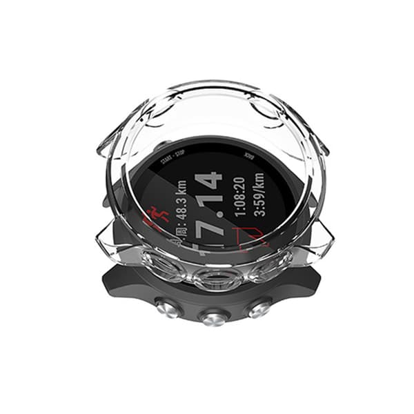 Kompatibelt med Garmin Forerunner stilfullt skyddsfodral Transparent Transparent