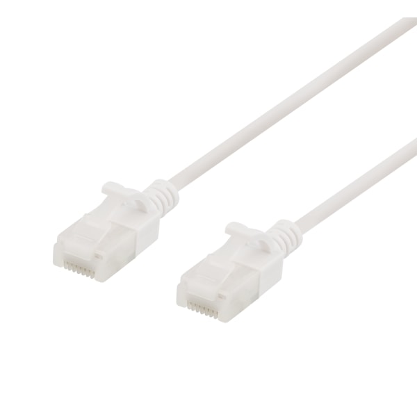U/UTP Cat6a patch cable, slim, 3.5mm diameter, 3m, white