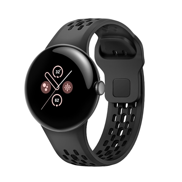 Silikone urrem til Google Pixel Watch 3 (45MM) Sort