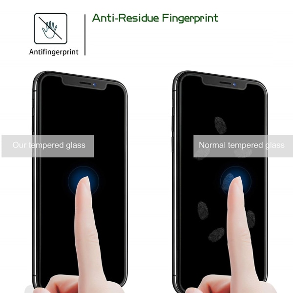 Näytönsuoja iPhone XR karkaistu lasi, läpinäkyvä 2 kpl
