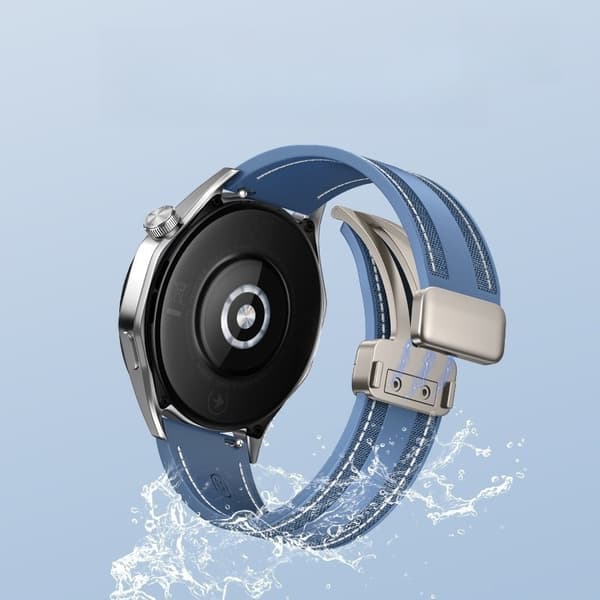 22 mm universal silikone urrem til Samsung, Huawei, Xiaomi Blue Blue