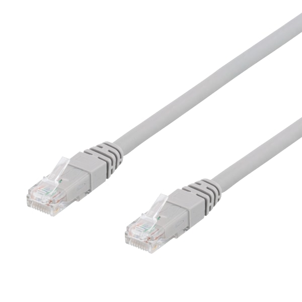 50-pack U/UTP Cat6 patch c., 0.3m,Delta-certified,LSZH, grey