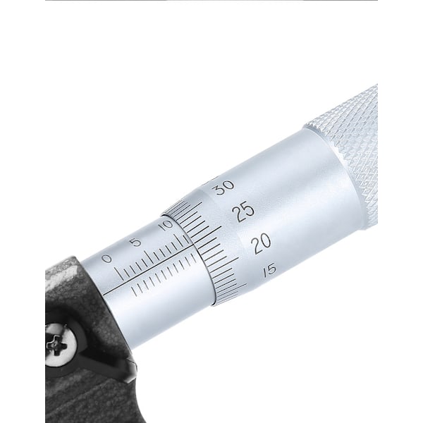 4-5 tums extern mikrometer, U-formad, svart