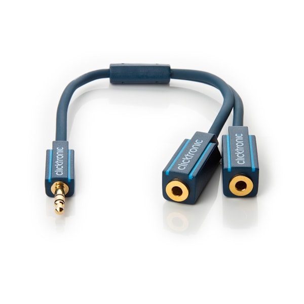 3,5 mm AUX-adapterkabel, stereo