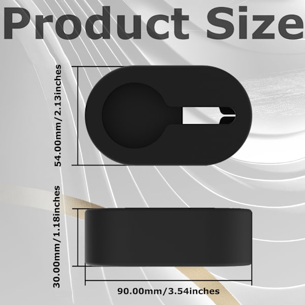Starlight Silikone Beskyttelsesetui til Oura Ring Sort