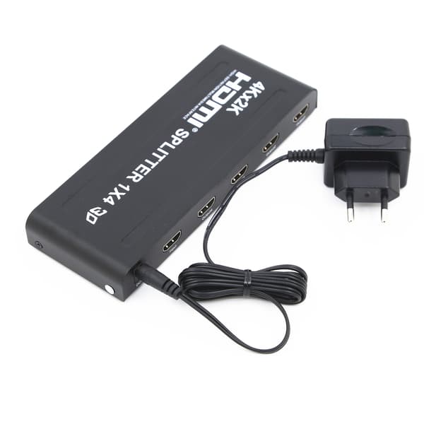 1x4 HDMI-splitter til 4 skærme 4K