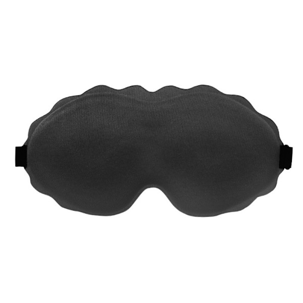 3D-konturerad sömnmask - Ultimat ljusblockering Svart