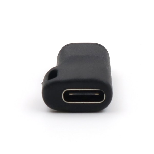 INF USB-C adapter för laddning av Garmin-klocka Svart