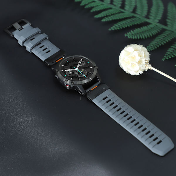 26 mm kellohihna Garmin Fenix 3/5/5X/6X/7X Harmaa