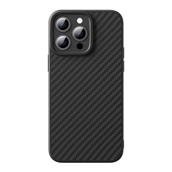 Fodral Baseus Synthetic Fiber iPhone 15 Pro + härdat glas
