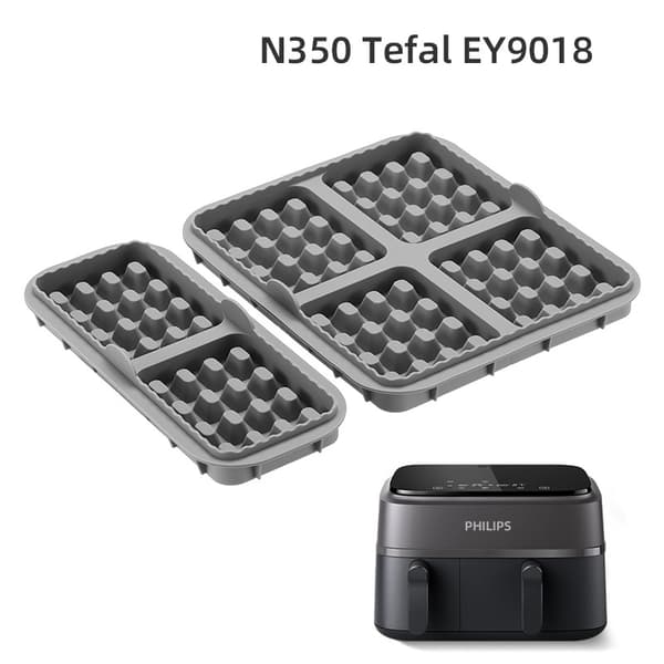 Silikone Cookie Form Sæt - 192 Vaffel - til Philips Grey Grey