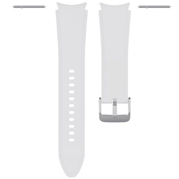 Silikone urrem til Samsung Galaxy Watch 4/5 - 20 mm - Hvid