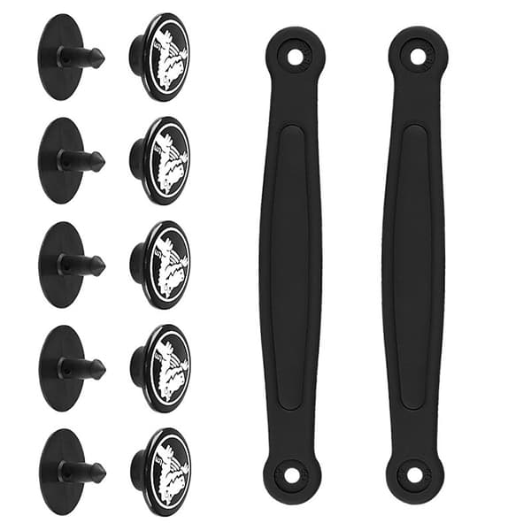 Sorte PVC-hælstropper til træsko - skridsikre Black 38 Black 38