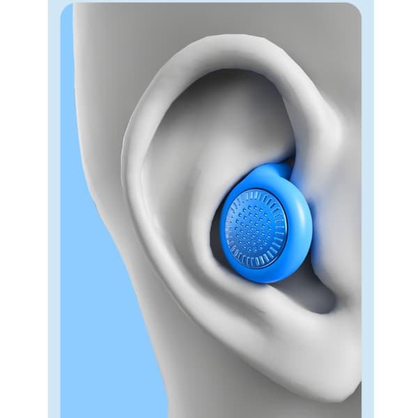 Silikoneørepropper til søvn med honeycomb-struktur, passiv støjreduktion og behagelig in-ear-pasform sky blue sky blue