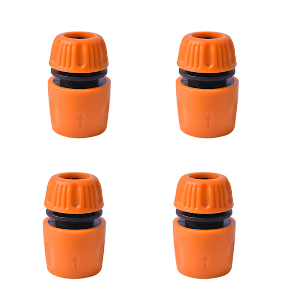 4-pack ABS vattenrörskoppling - 1/2 tums vattenkoppling (orange)