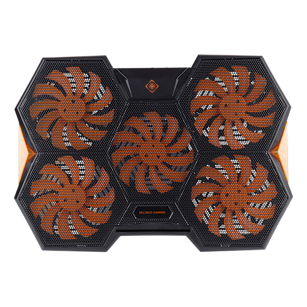 Laptop cooler 10001300 RPM 5x140mm fans 2xUSBA 2xSupport