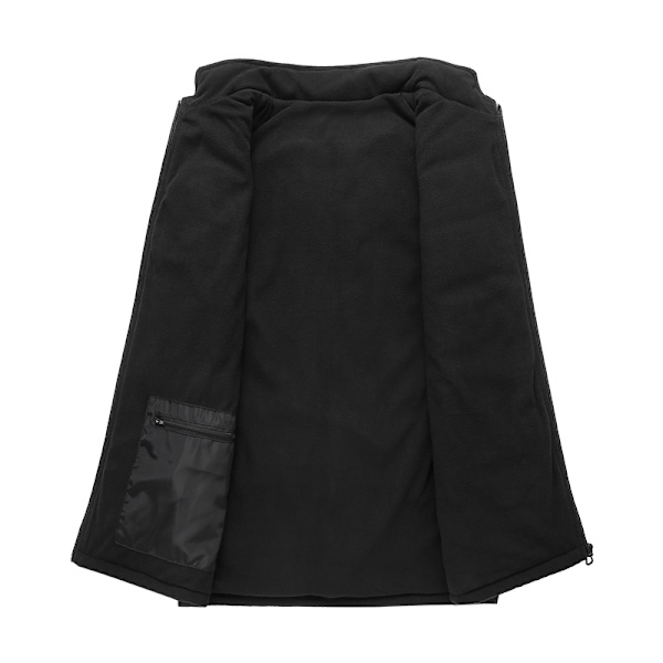 Lämmitetty liivi kaksoissäätimillä, vakiolämpötila ja lämpö Musta + harmaa 3XL