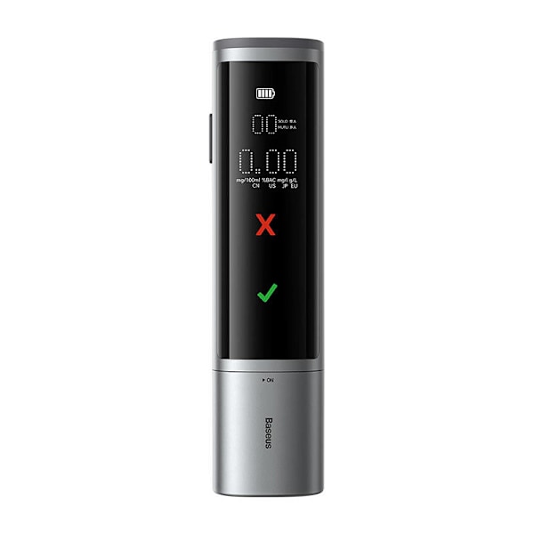 Elektronisk alkomätare Baseus SafeJourney Pro (grå)