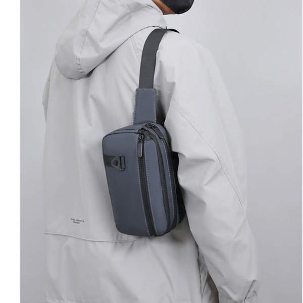 Tyylikäs ja käytännöllinen Crossbody laukku Harmaa