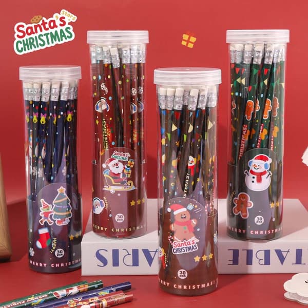 HB Julpennor - 30-pack: Perfekt för barn, skolor och festligt skrivande Red Red