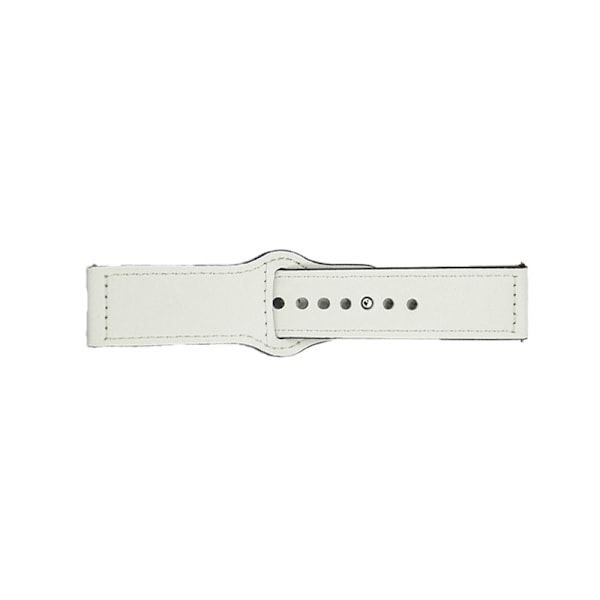 Läderklockarmband - 22 mm Vit