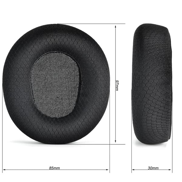2 stk. ørepuder - Kompatibel med SteelSeries Arctis Nova Pro, Nova 7, 3, 1 Black Black