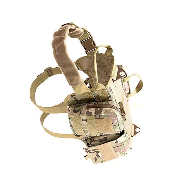 Taktisk Hundesele - Molle Vest Camouflage S