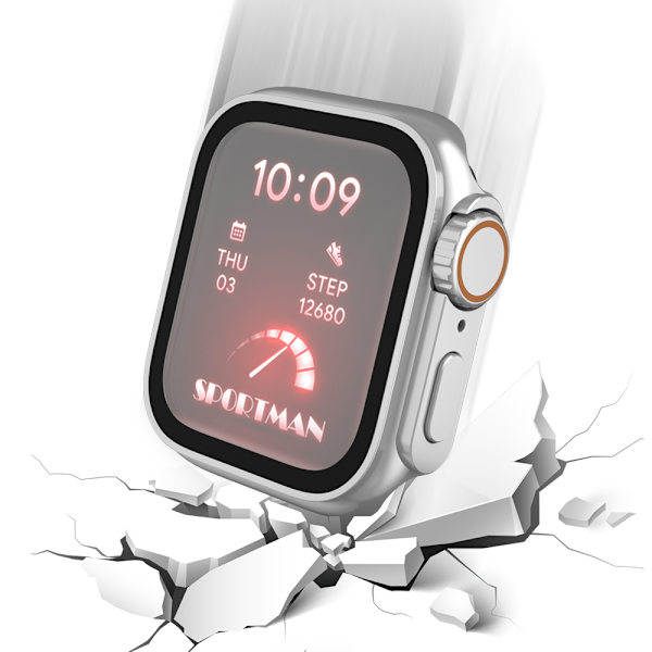 Vandtæt etui til 41 mm Apple Watch Sølv