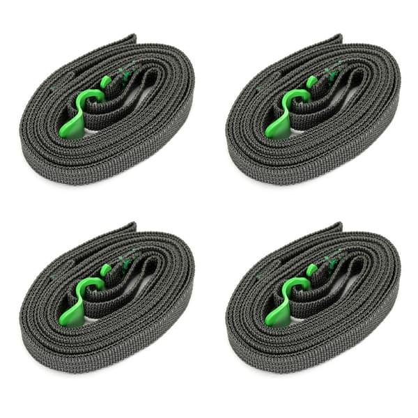 4-Pack Spännband med Snabbspänne - Säkra Bagage, Campingutrustning och Mer