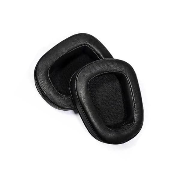 Udskiftningspuder til Logitech G633 G933 Hovedtelefoner - Sort Lammeskind (2 stk.)