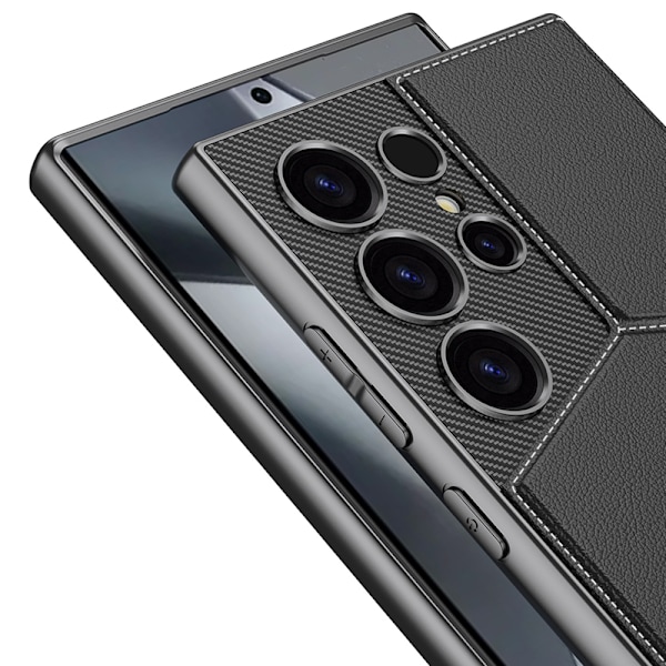 Etui med magnetisk kortholder til Samsung Samsung Galaxy S25 Titanium sort