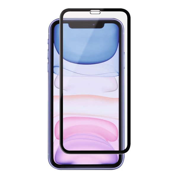 iPhone XR/11, Curved Silicate Glass, black