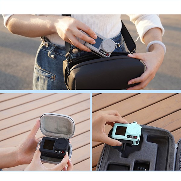 Silikonecover Objektivdæksel til DJI Osmo Action 5 Pro Grey Grey