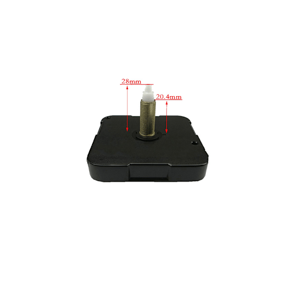 Tyst klockmekanism med visare - 28mm axel