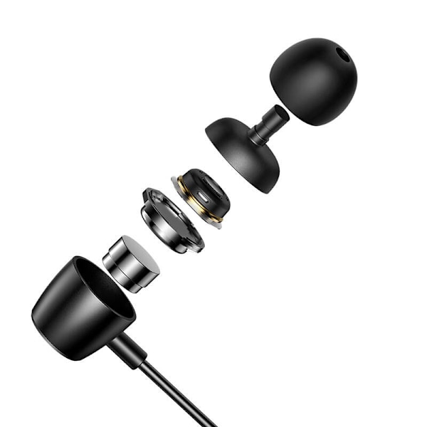 Mcdodo HP-1050 in-ear, langalliset kuulokkeet, USB-C (musta)