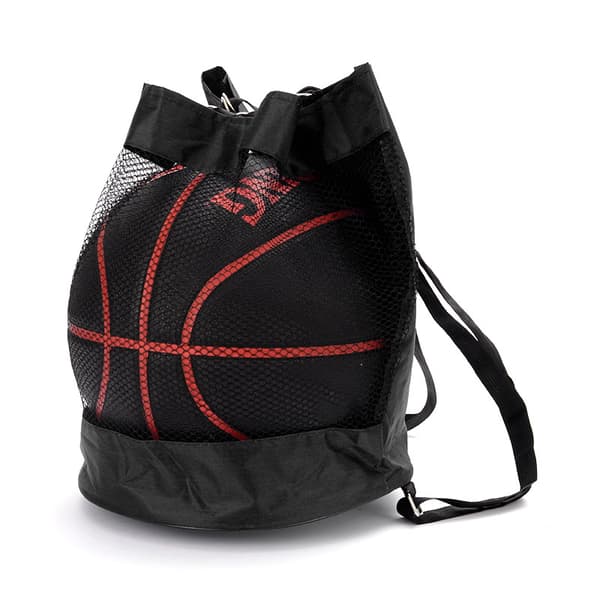 Basketbalrygsæk - Halvnet Basketballtaske Black Black