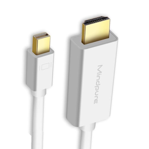 Mini DisplayPort (Mini DP) - HDMI-sovitinkaapeli 1080P – Täydellinen MacBookille 2 m 2 m