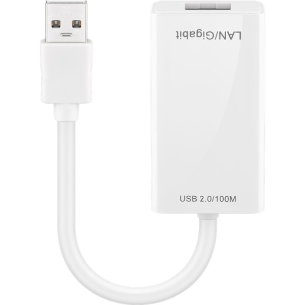 USB 2.0 Fast Ethernet-nätverksadapter,