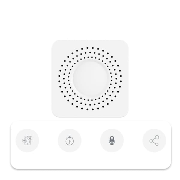 Mini WiFi Smart Switch med Mätning, 16A - Röst- & Appkontroll, kompatibelt med Amazon Alexa och Google Assistant