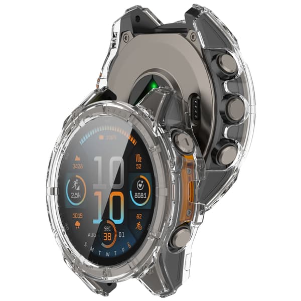 Garmin Tactix 8 -kotelo: Äärimmäinen suoja näytönsuojalla Transparent Transparent
