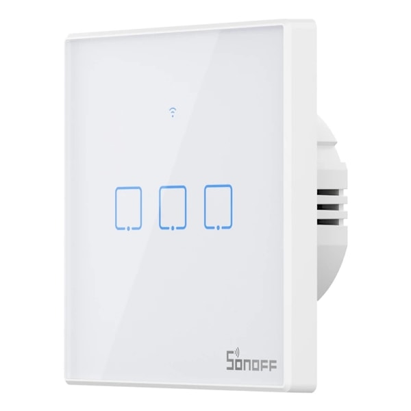 Smart Switch WiFi + RF 433 Sonoff T2 EU TX (3-kanavainen) päivitetty