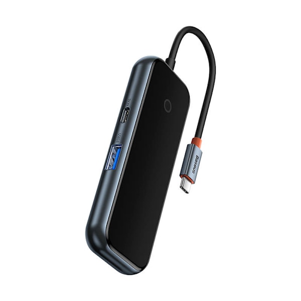 Adapter 4w1 Baseus Hub USB-C med 4xUSB 3.0 (mørkegrå)