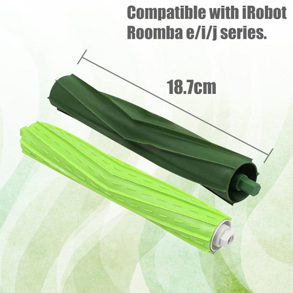 INF Gummiborste / Rullborste 4-pack iRobot Roomba e/i/j series Grön