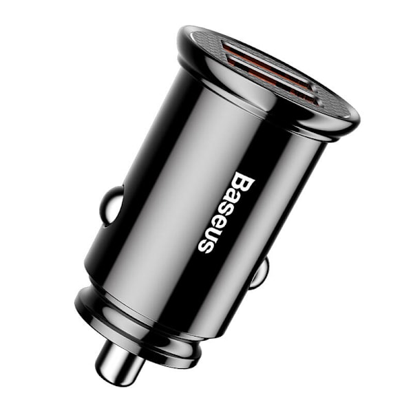 Baseus Circular 2xUSB QC3.0 5A 30W billaddare (svart)