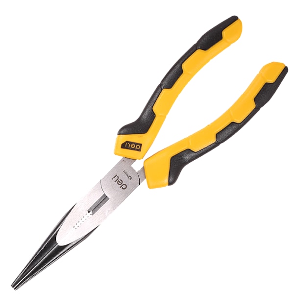 Long Nose Tång 8" Deli Tools EDL2108 (gul)