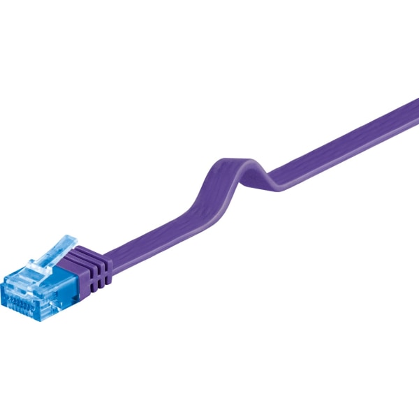 CAT 6A platt patchkabel, U/UTP, violett