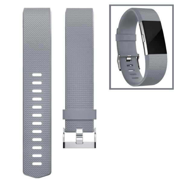 Fitbit Carge 2 ranneke L Harmaa