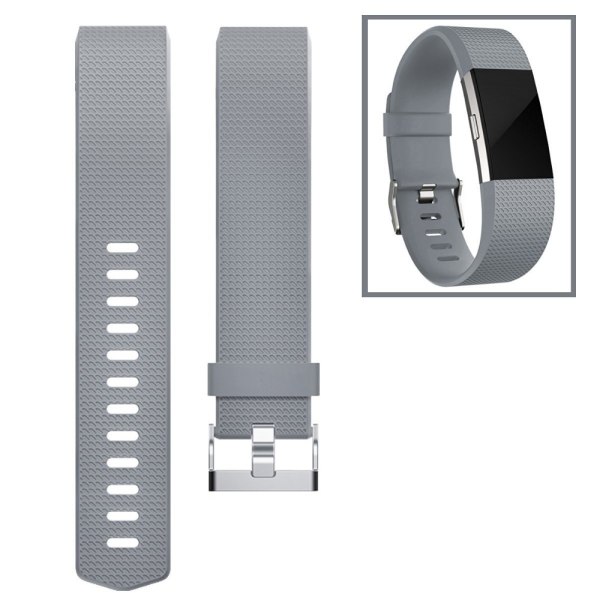 Fitbit Charge 2 armband L Grå