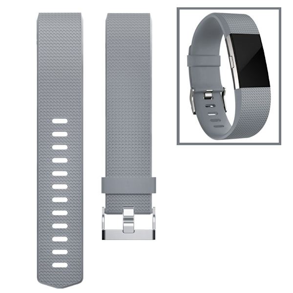 Fitbit Charge 2 armband L Grey Grey