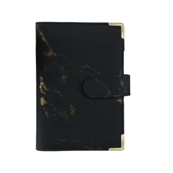 A6 ringbind med budgetblad budgetplanlægger Black Black